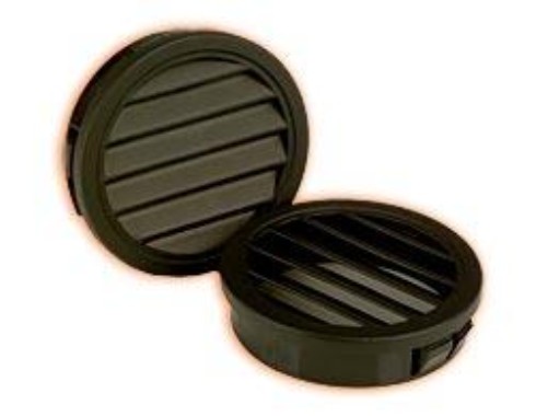 10) Heyco 2559 Nylon Black Louvered Plugs, Enclosure Vents, LP1000, for 1 Holes
